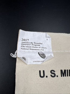 U.S. Mint Bag 100 2017 S 25c Ellis Island ATB Quarter Coins BU UNC