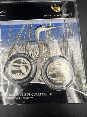 2015 Bombay Hook 3 Coin P D S US Mint ATB Set