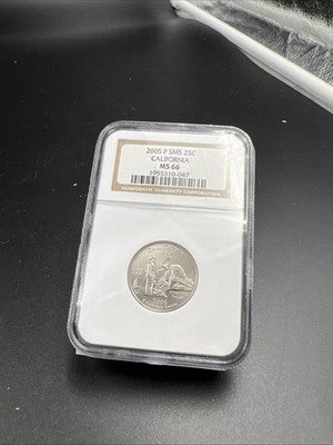 2005 P SMS 25c California State Statehood Quarter Coin MS66 NGC #047