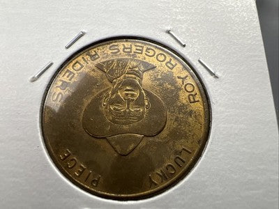 Roy Rogers Riders Lucky Piece Horse Trigger Good Luck Forever Token XF / AU