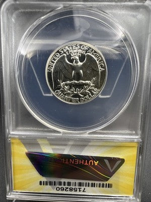 1959 25c Washington 90% Silver Proof Quarter Coin PF66 ANACS #60