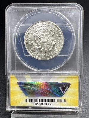 1964 P 50c Kennedy Silver Half Dollar Coin ANACS MS65 Gem BU #58