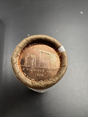 50 Coin US Mint BU Roll 2009 P Birthplace Log Cabin Lincoln Commemorative Cents