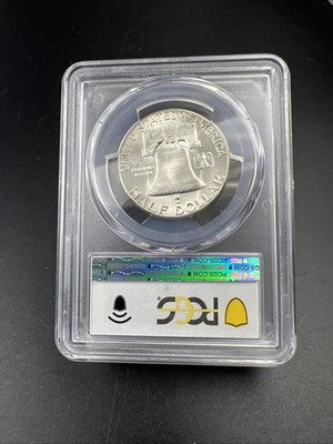 1958 P 50c Franklin Silver Half Dollar Coin PCGS MS64 CH BU Certified #86