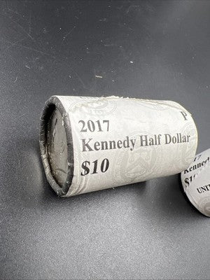 US Mint 20 Coin BU Roll 2017 P Kennedy 50c Half Dollar Coins UNC