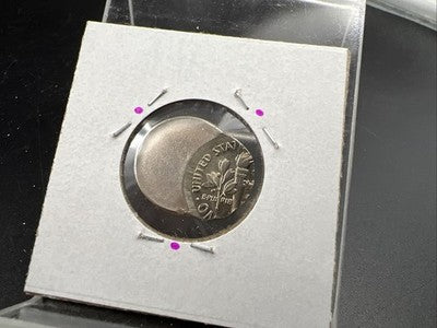 47% Off Center Error Roosevelt Dime Coin UNC