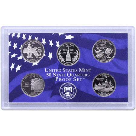 2000 S 5-Piece Quarter Proof Set