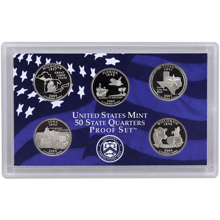 2004 S 5-Piece Quarter Proof Set