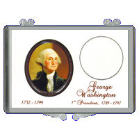 Marcus 2007 $1 Washington Coin Holder Presidential Dollar Snaplock