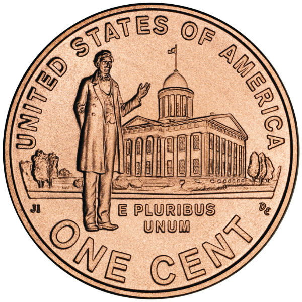 2009 P 1C Lincoln Professional Roll Commemorative Cent Penny