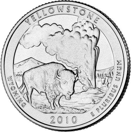 2010 D Yellowstone National Park (Wyoming) 40 Coin Roll ATB