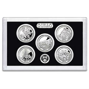 2012S 5-piece quarter Silver Proof set