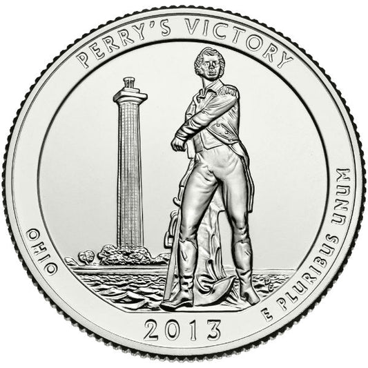 2013 D Perry's Victory and International Peace Memorial (Ohio) 40 Coin Roll ATB National Park Quarter