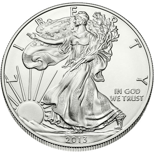 2013 $1 Silver Eagle 1 oz ASE American BU UNC Business Strike Single Coin