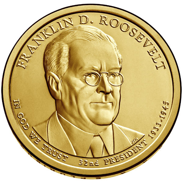 2014P $1 Roosevelt