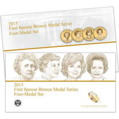 2015 First Spouse Bronze 4-Medal Set