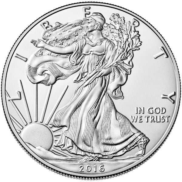 2016 $1 Silver Eagle 1 oz ASE American BU UNC Business Strike Single Coin