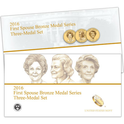 2016 First Spouse Bronze 3-Medal Set