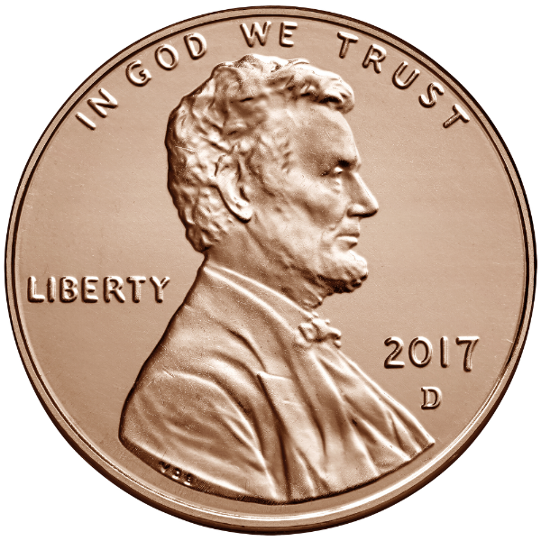 2017D 1C Lincoln Shield Cent Penny Single Coin