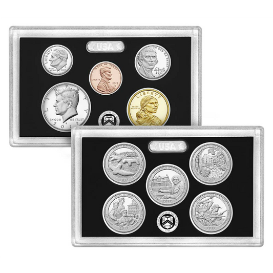 2017 S 10-Piece Silver Proof Set CLAD