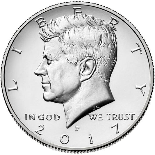2017 P 50C Kennedy Half Dollar Single Coin BU