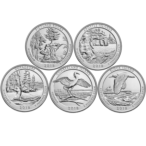2018P 25C 5-Coin Set