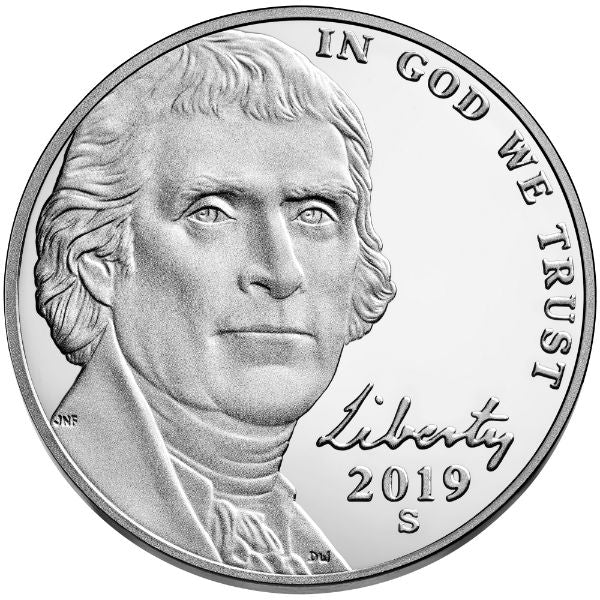 2019-S Jefferson Nickel Proof obverse