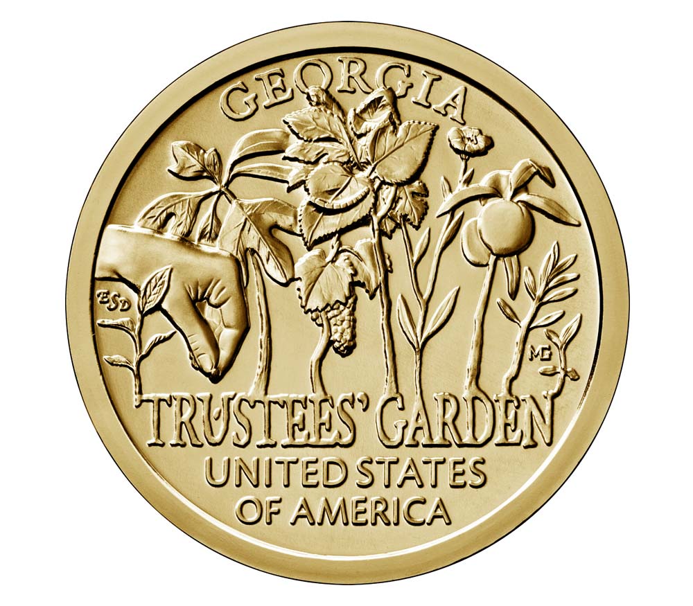 2019 P $1 American Innovation Dollar Georgia Golden Dollar Single Coin
