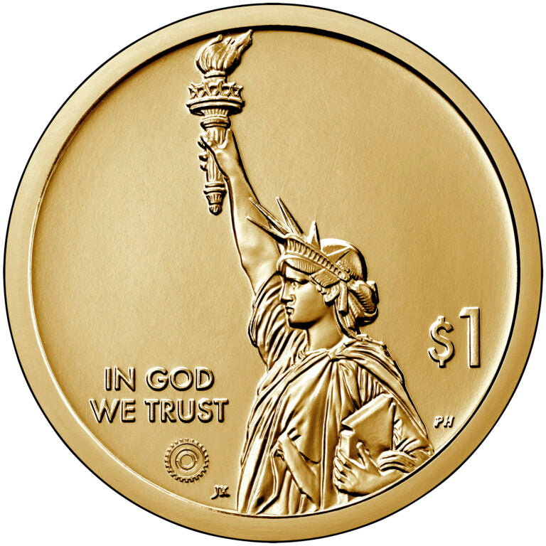 2022 P American Innovation $1 Golden Dollar Single Coin – Rhode Island