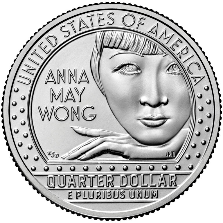 2022 P 25c American Women Quarter Anna May Wong Single Coin BU UNC Uncirculated