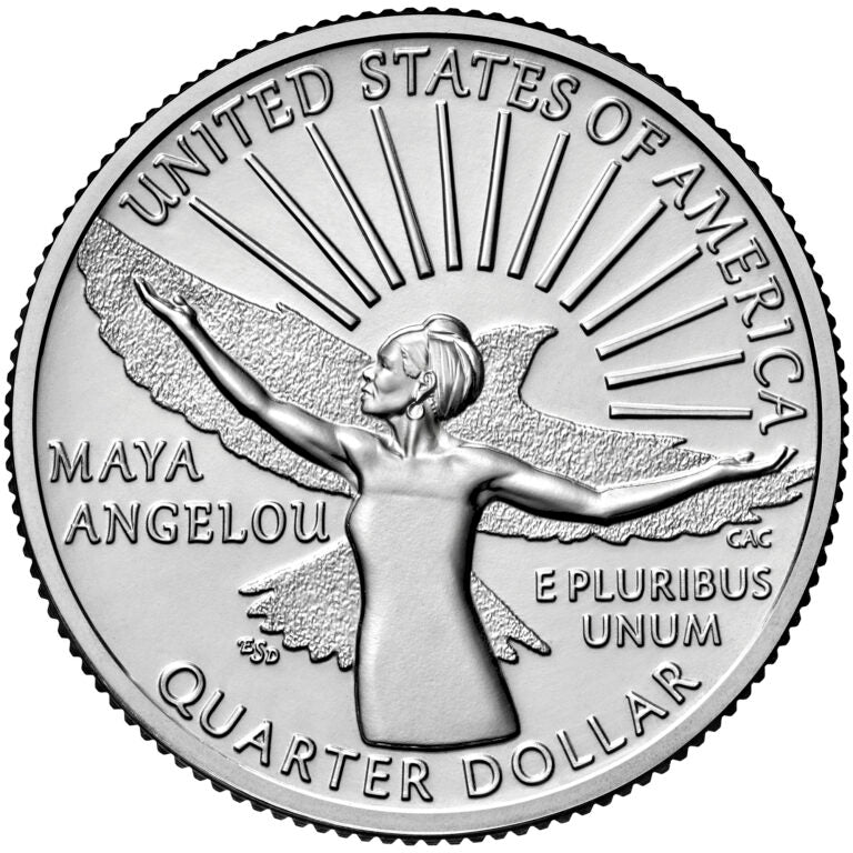 2022 P 25c American Women Quarter Maya Angelou Single Coin BU UNC Uncirculated