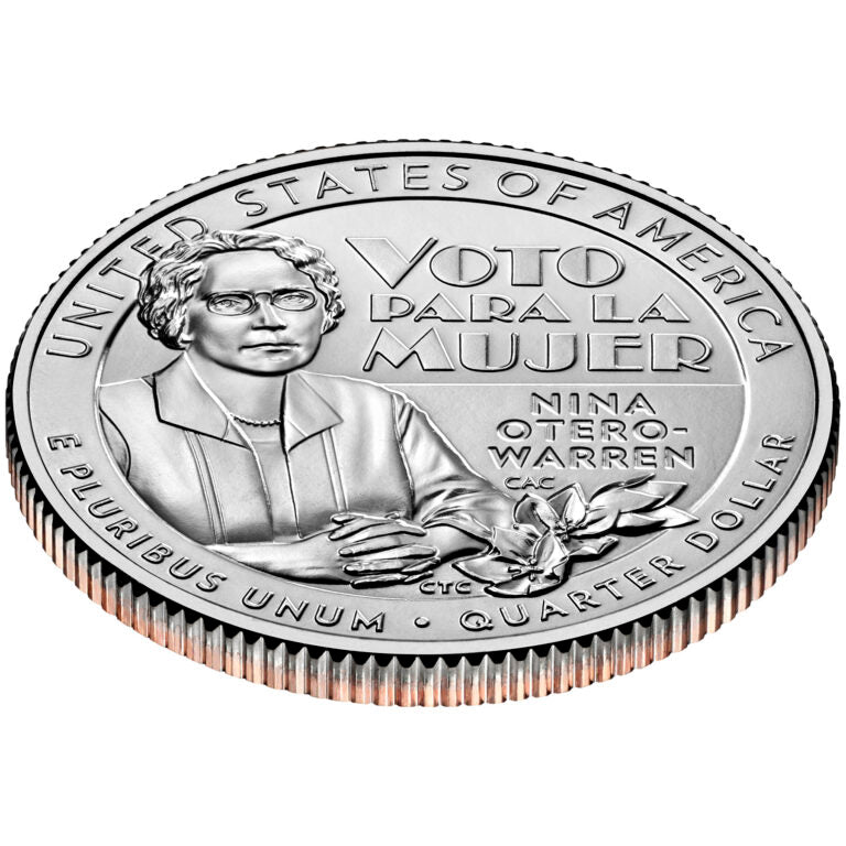 2022 D 25c American Women Quarter Nina Otero-Warren Single Coin BU UNC Uncirculated