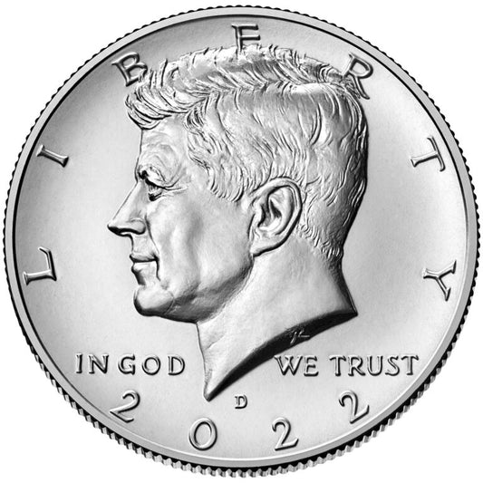 2022 D Kennedy Clad Half Dollar Single Coin BU