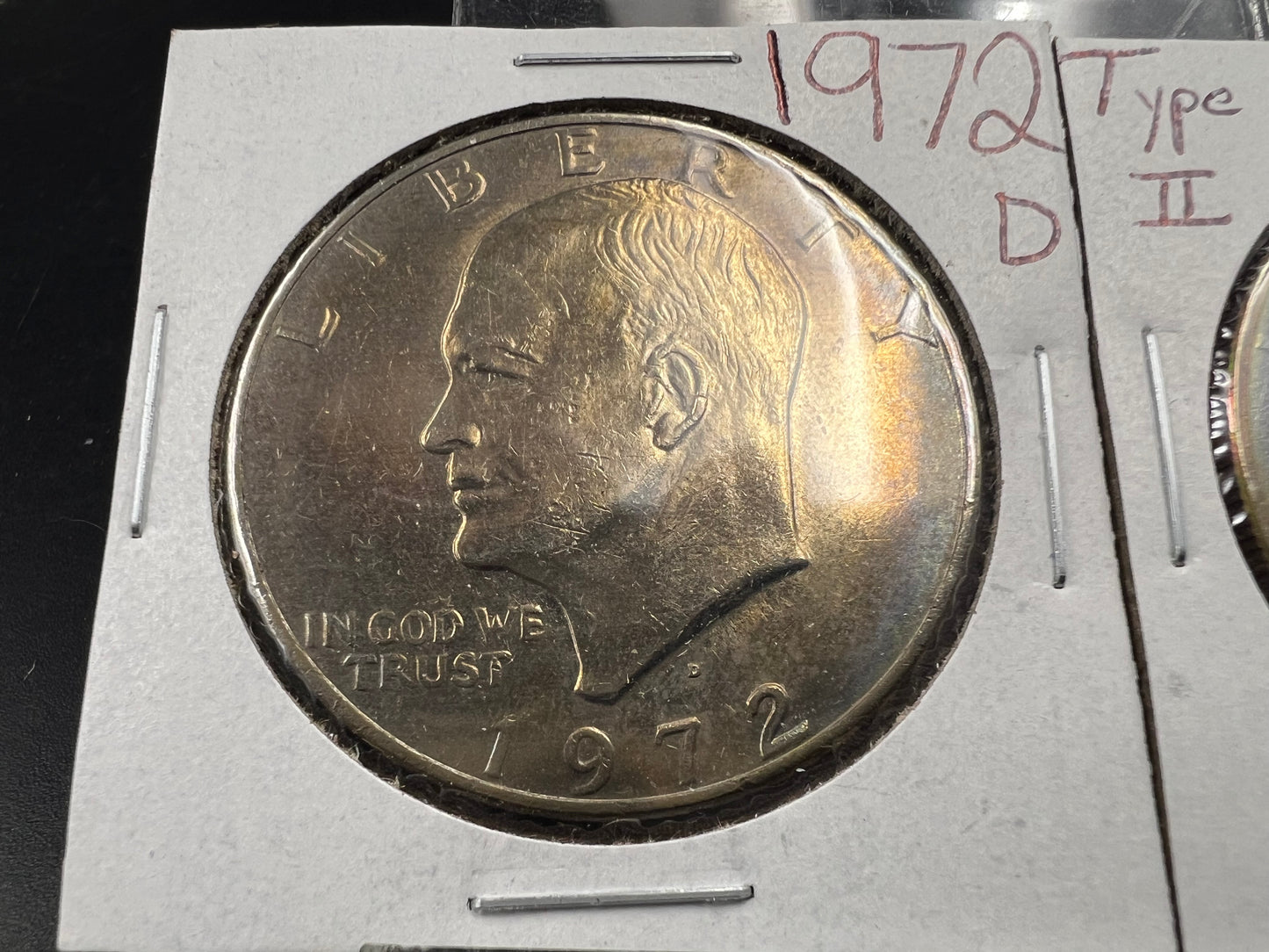 Toner Trio Ike Eisenhower Copper Nickel Dollars CH AU / BU 1972 P & D & 1976 Type 2 $1 Coins