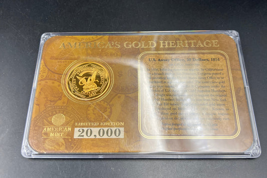 Fantasy Tribute Coin 1851 US Assay Office 50 Dollars Gold Tribute coin - No Precious metals