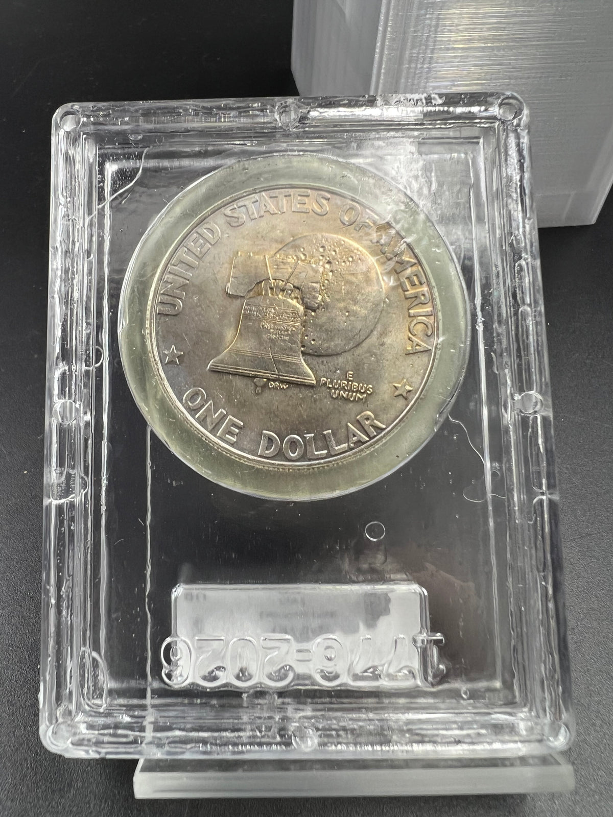 1976 D Type 2 $1 Ike Eisenhower Clad Dollar Coin CLCC BU #09