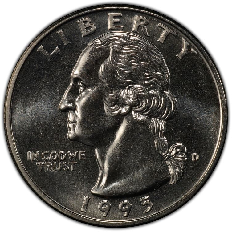 1995 D 25C Washington Quarter BU UNC Single Coin