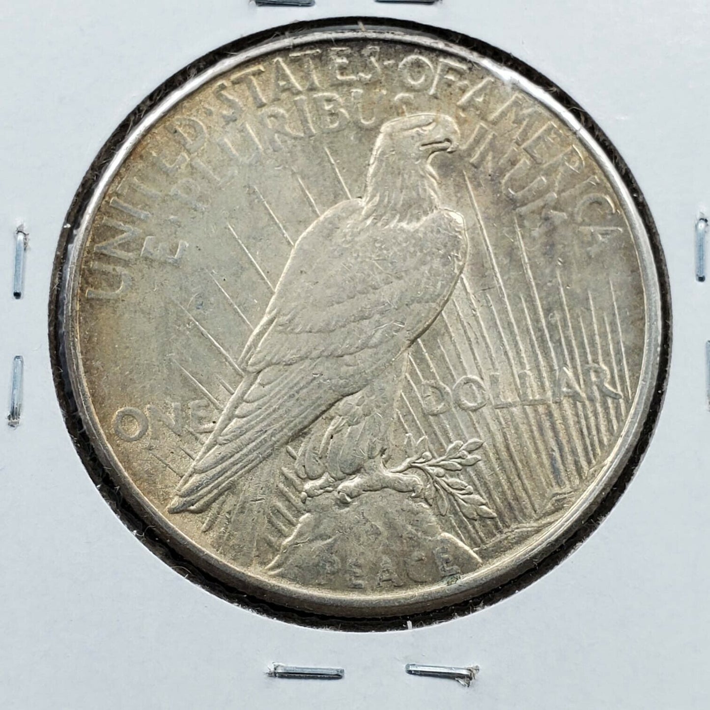 1925 P Peace 90% Silver Eagle Dollar Coin AU About UNC Circulated Neat Toning