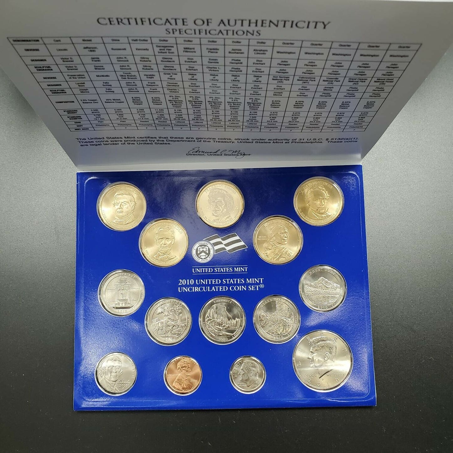 2010 US Mint Uncirculated Set OGP COA RobinsonsCoinTown Combined Ship Discounts