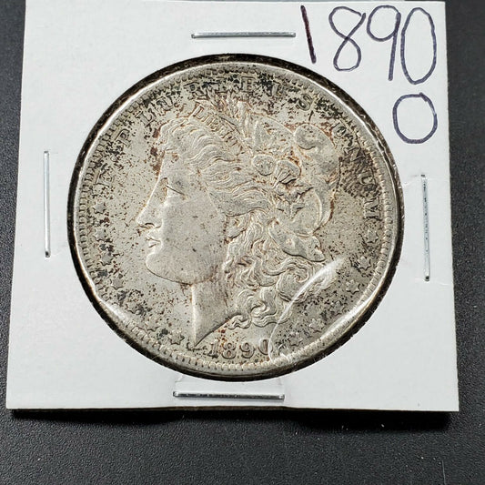 1890 O Morgan Silver Eagle Dollar Coin Choice VF Very Fine / XF Circulated Toned