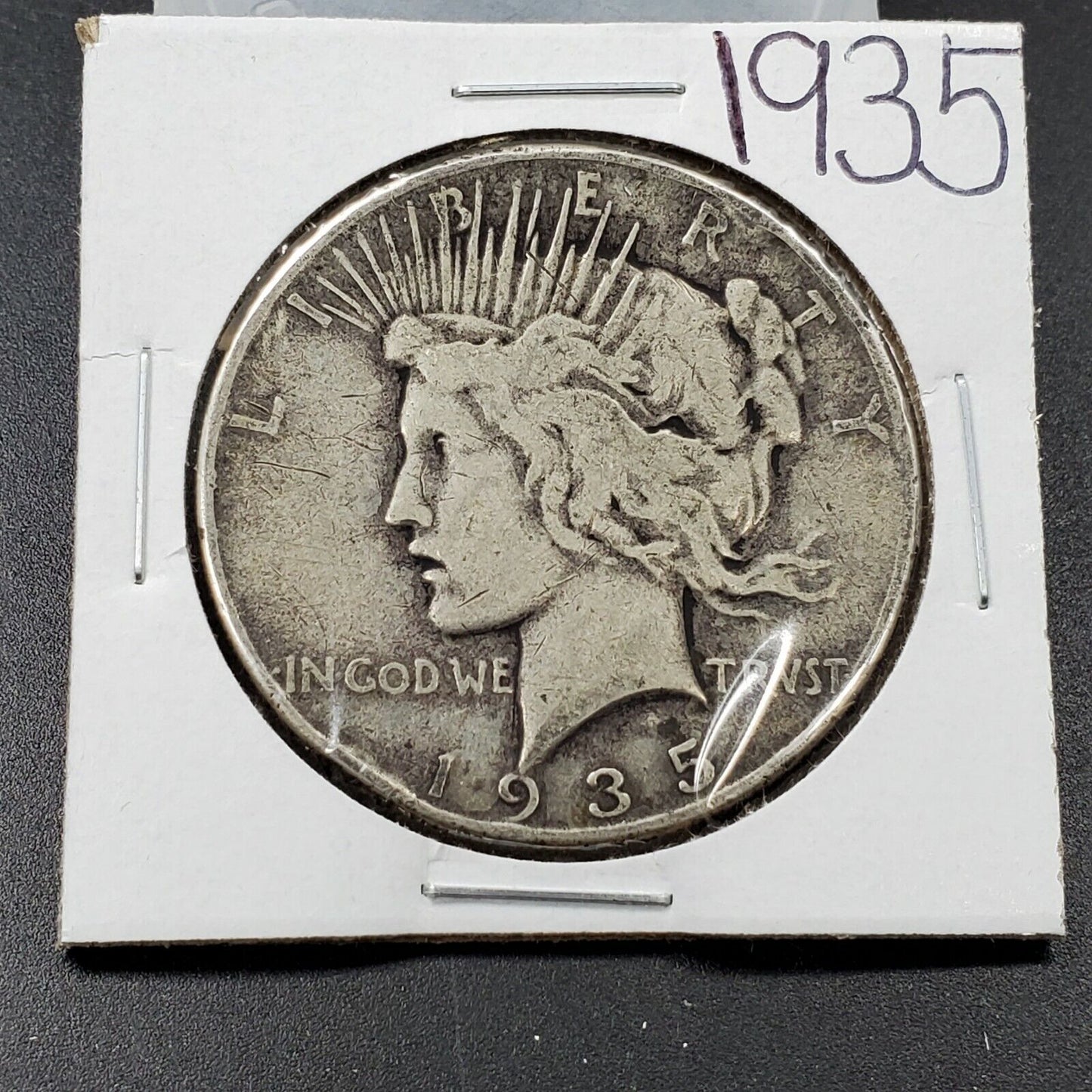 1935 P Peace 90% Silver Eagle Dollar Coin Average Circulated