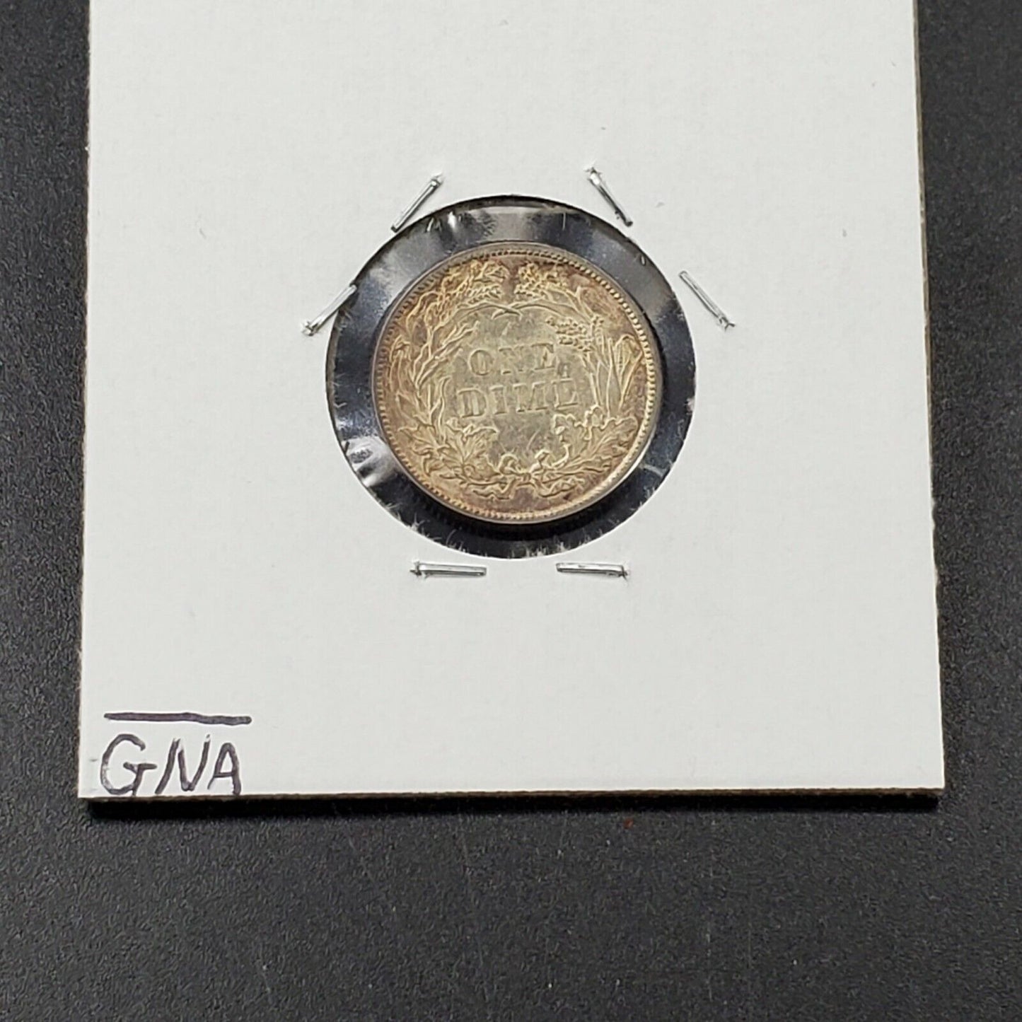 1887 Liberty Seated Silver Dime 10c Coin Average BU UNC Uncirculated Neat Toning