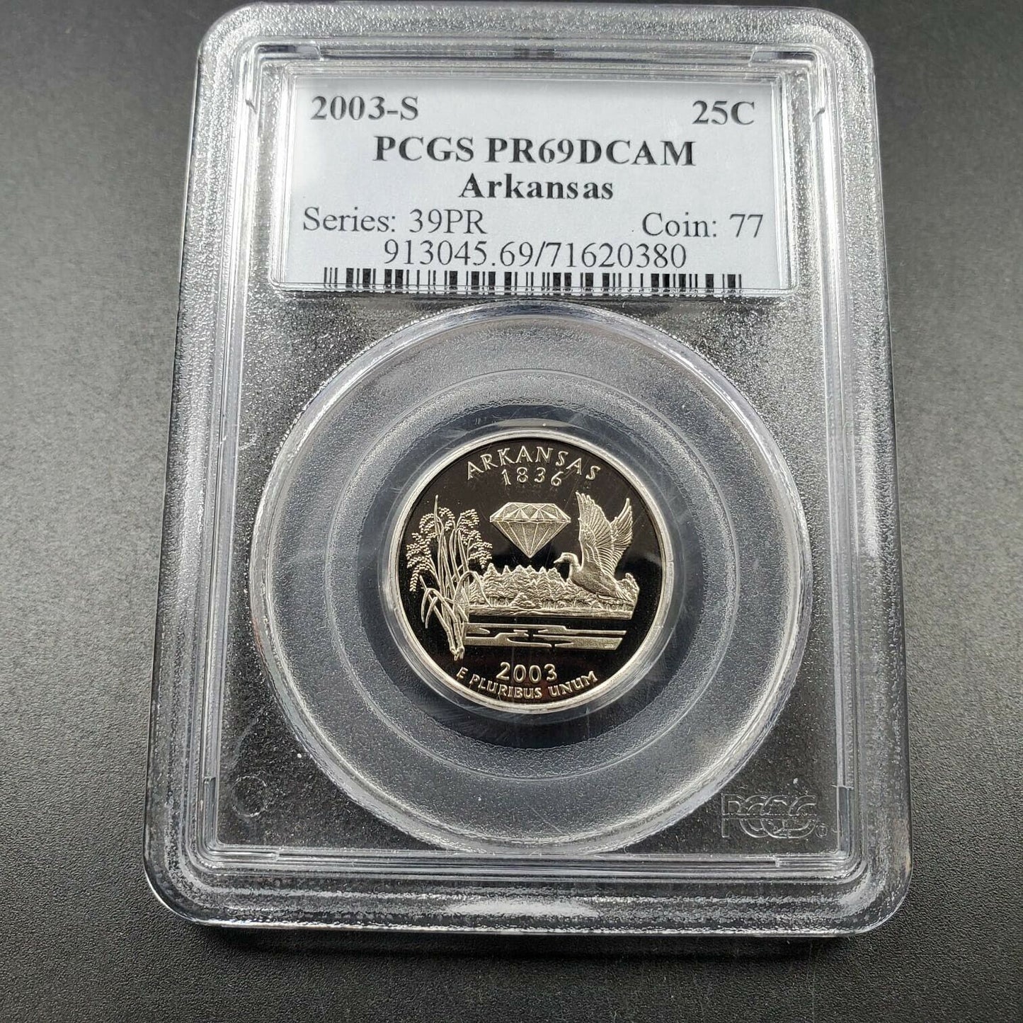2003 S Complete 5 Coin CLAD Proof Quarter Set PCGS Graded PR69 DCAM