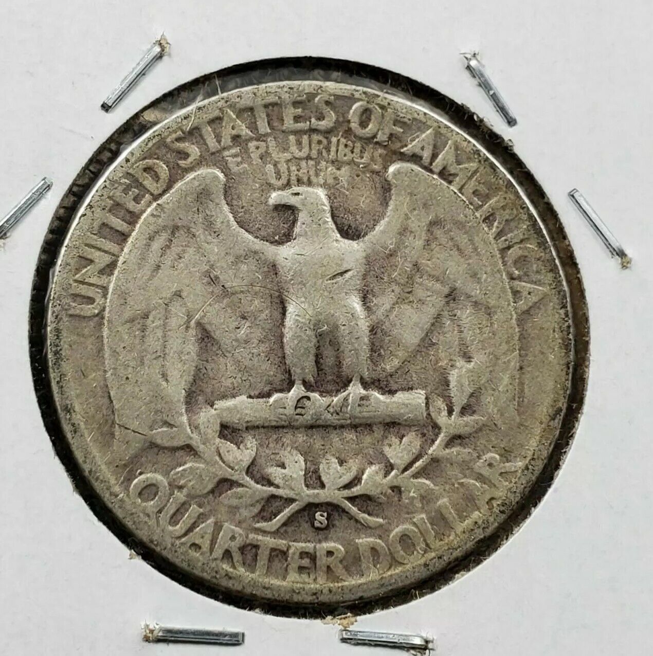 1943 S Washington Silver Quarter Coin Circulated Neat Toning San Francisco