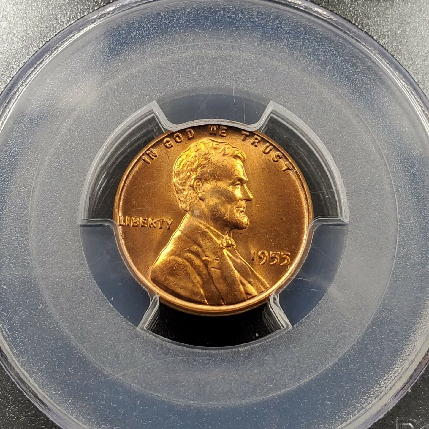 1955 P Lincoln Wheat Cent Penny Coin PCGS MS66 RD RED Combo Ship Discounts