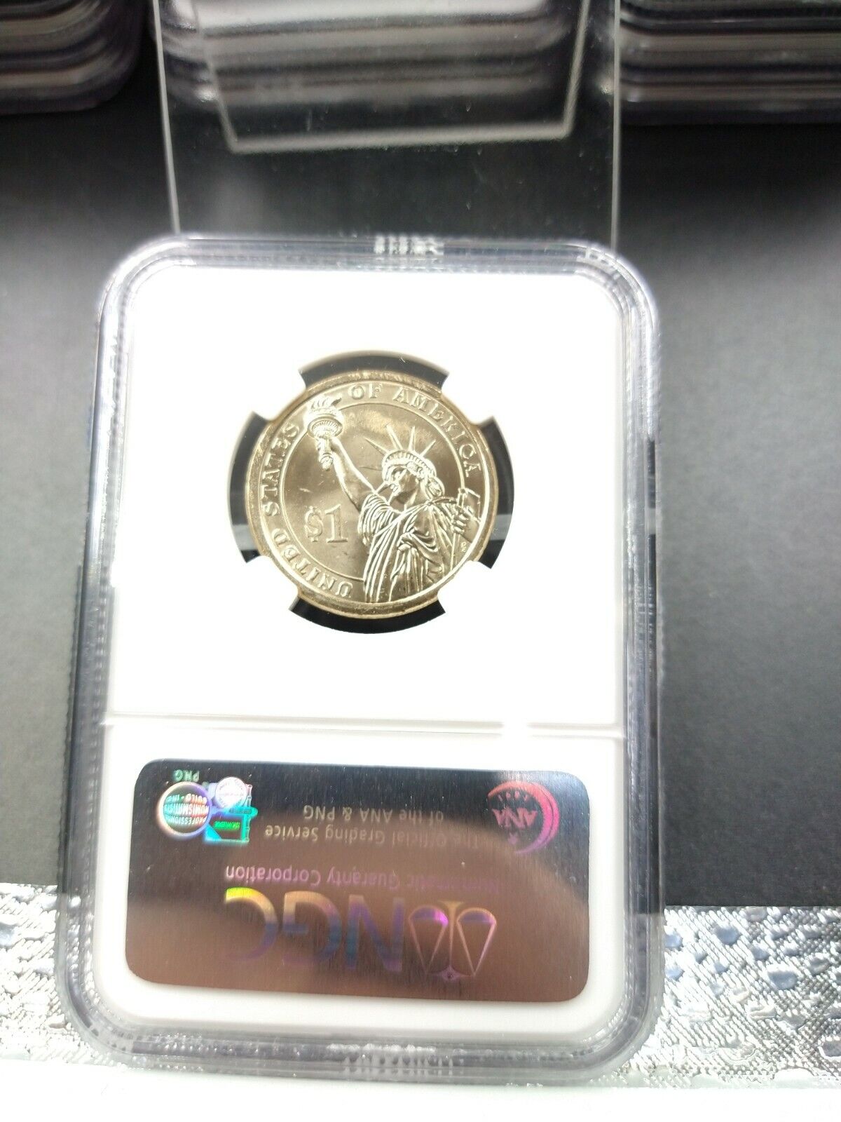 2007 P George Washington Presidential Error Coin NGC MS65 Missing Edge Lettering