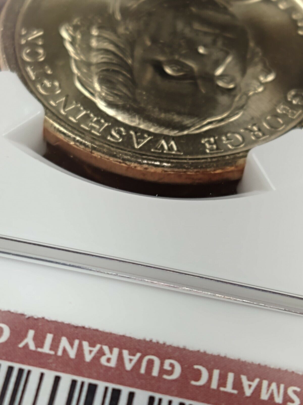 2007 P George Washington Presidential Error Coin NGC MS65 Missing Edge Lettering