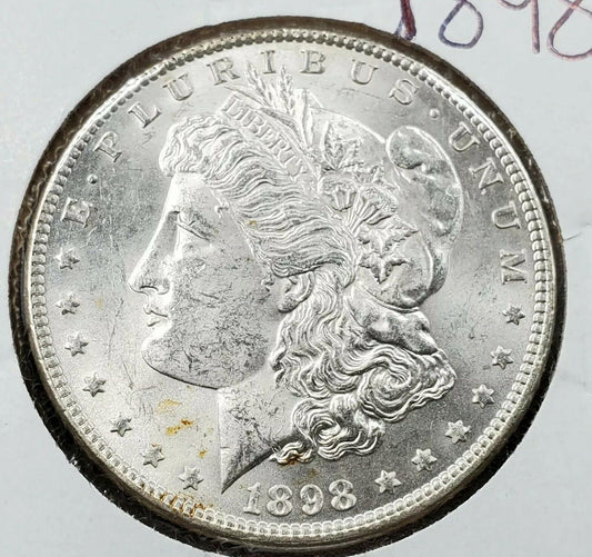 1898 P $1 Morgan Silver Eagle Dollar Coin CHOICE BU UNC Uncirculated