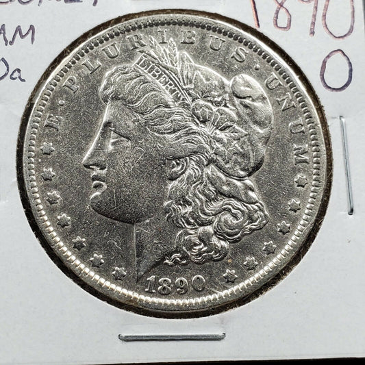 1890 O $1 Morgan Silver Eagle Dollar Coin VAM 10a Comet Variety NET Graded XF