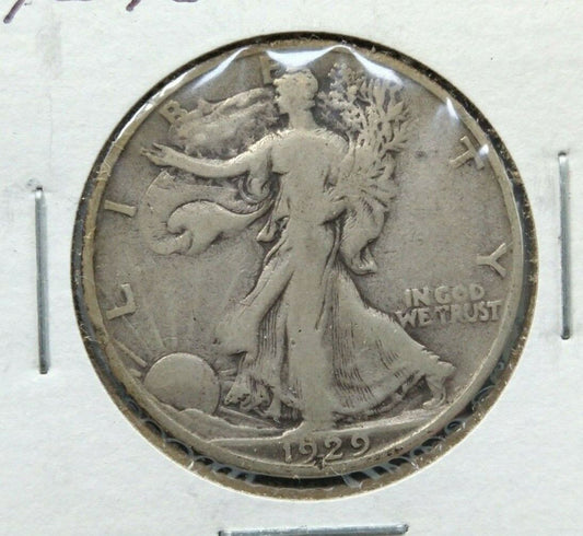 1929 S Walking Liberty Silver Eagle Coin Average VF VERY FINE Circulated